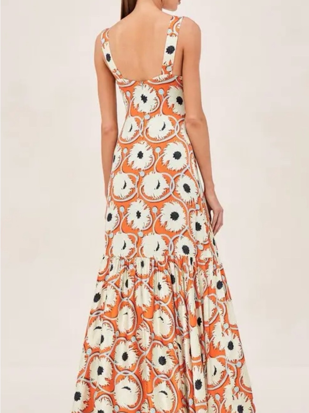 Alexis Orange Floral High-Low Maxi Dress - Picture 2 of 4